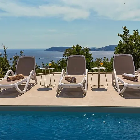 New, Bond Dubrovnik, Beautiful Sea View Near With Heated Pool Villa *